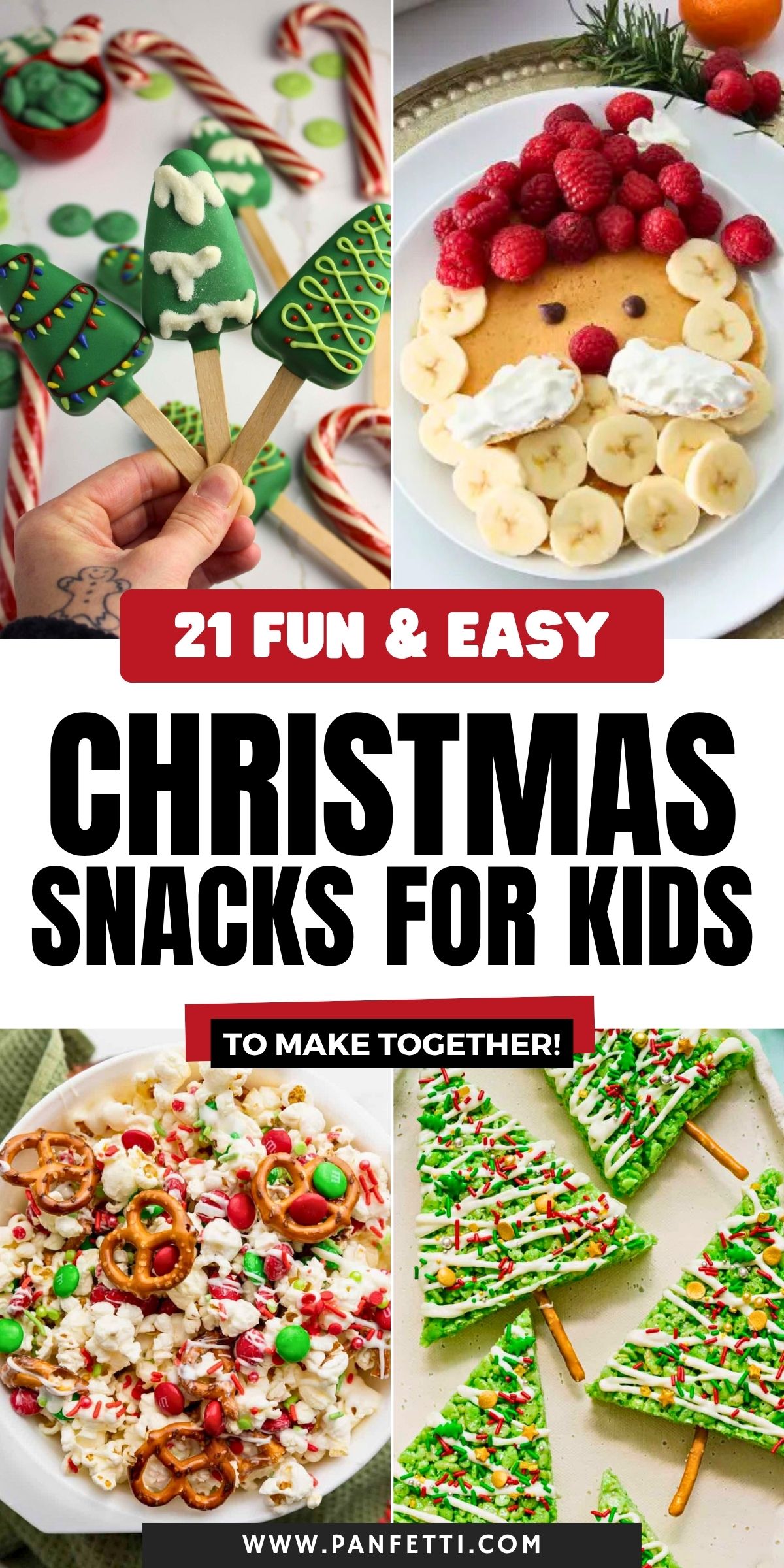 21 Fun and Easy Christmas Snacks for Kids Pin