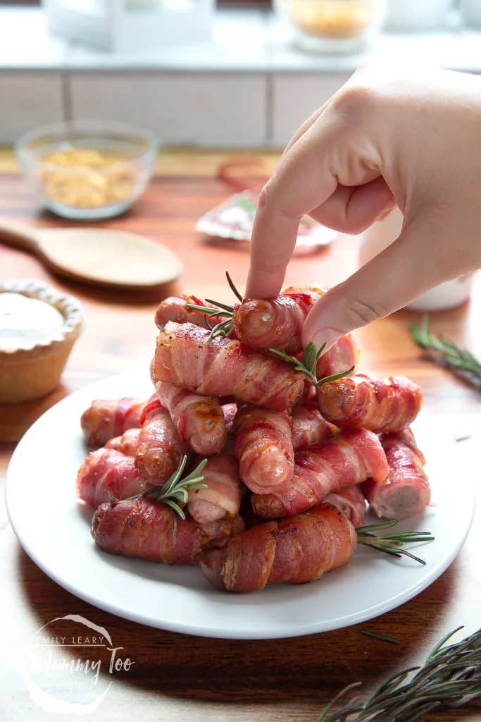 Bacon Wrapped Pigs in a Blanket