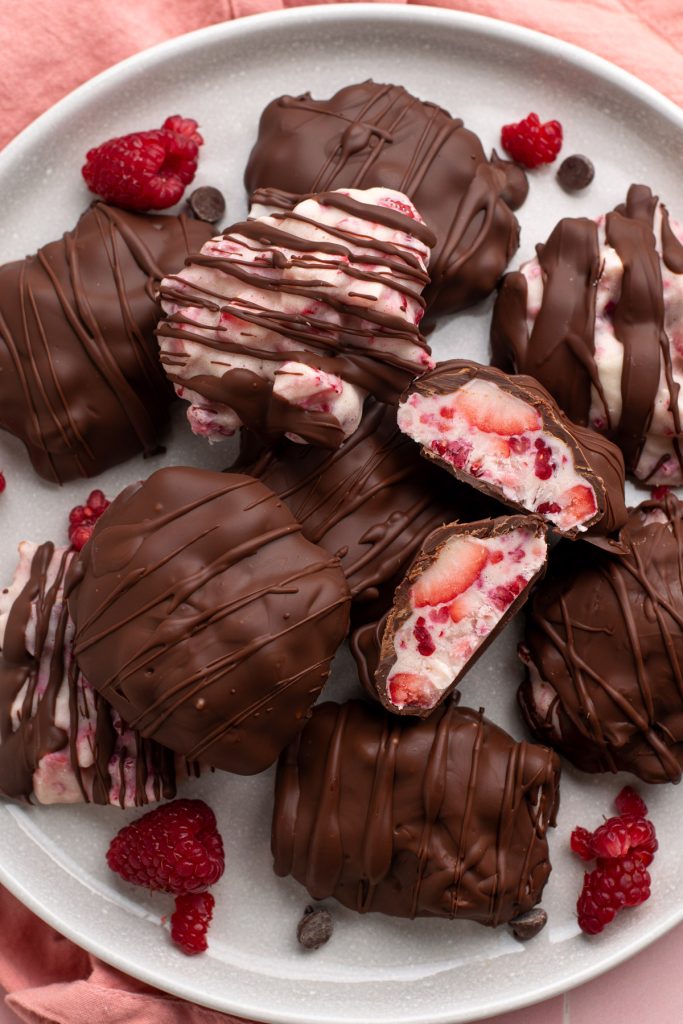 Chocolate Strawberry Yogurt Clusters