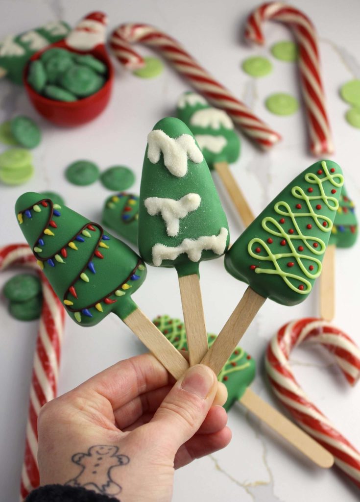Christmas Tree Cake Pops