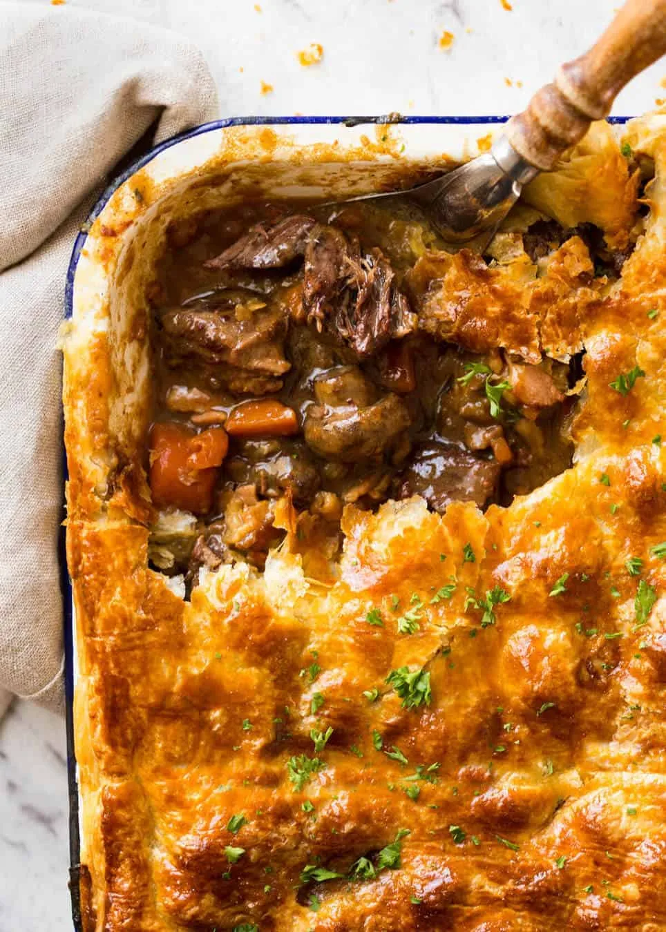 Chunky Beef & Mushroom Pie