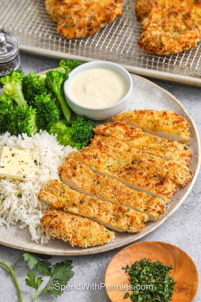 Crispy Oven Parmesan Chicken