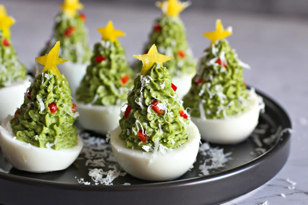 Deviled Egg Christmas Trees