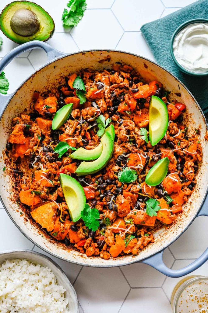 Ground Turkey Sweet Potato Skillet