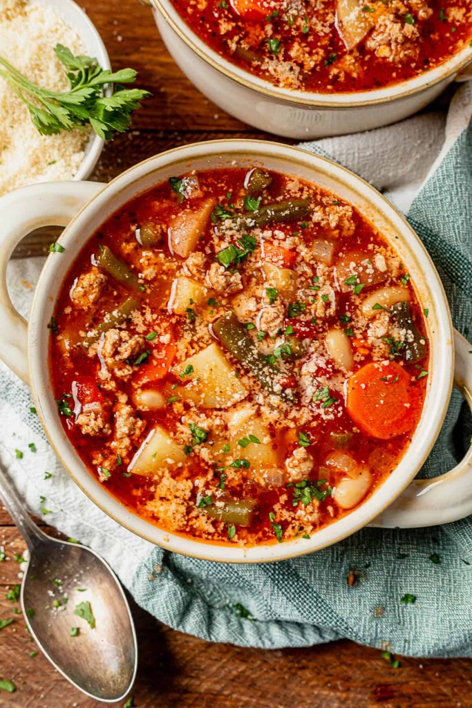 Ground Turkey Vegetable Soup