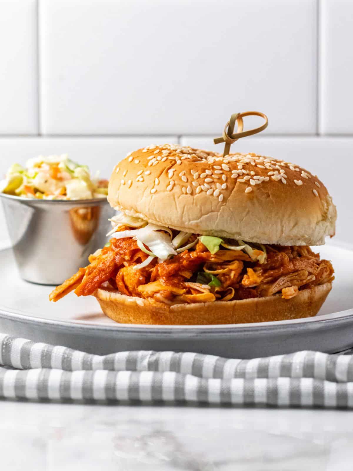 Healthy Chicken Sloppy Joes (Crockpot)