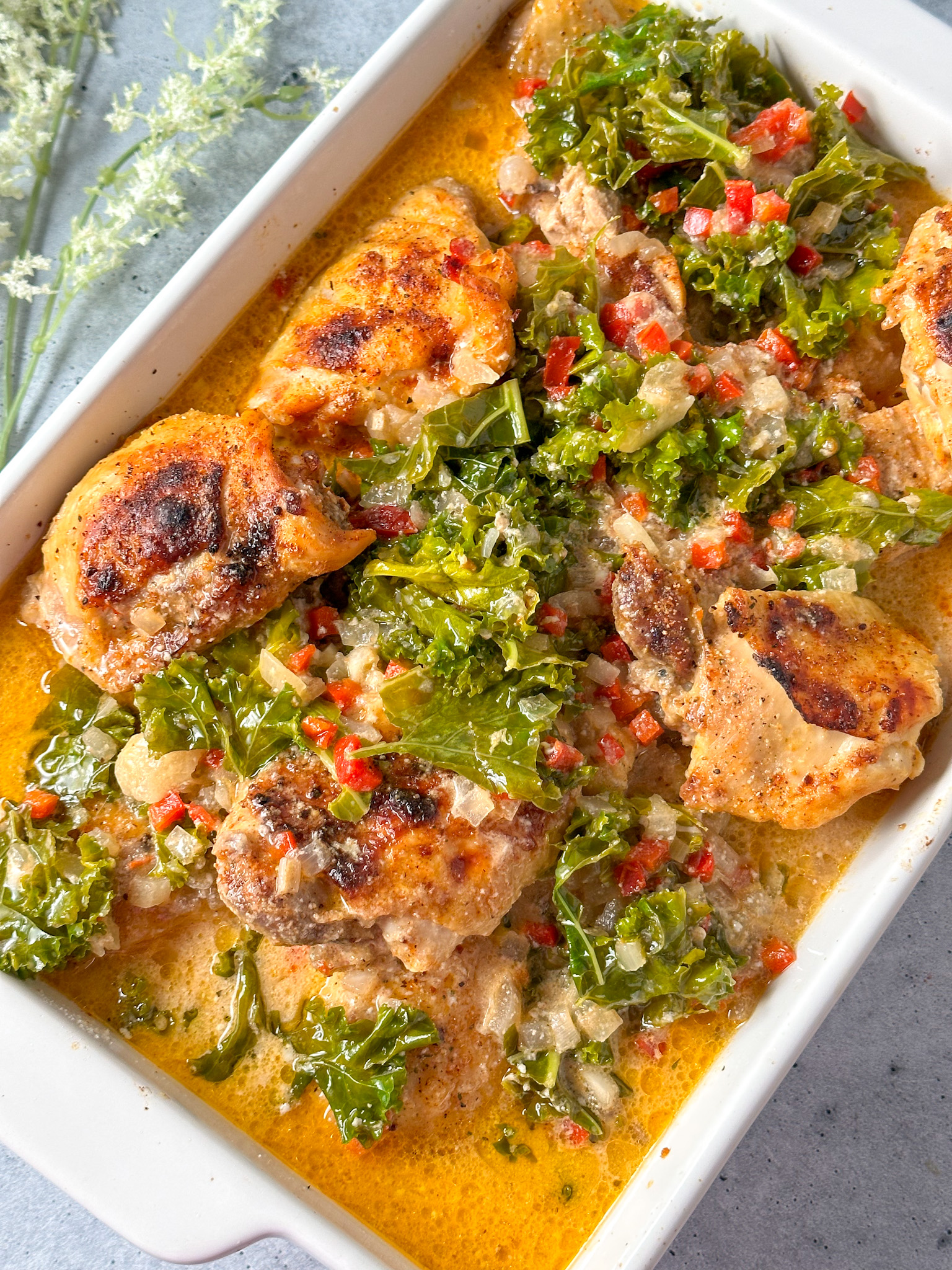 Lemon Coconut Chicken Thighs (Crockpot)
