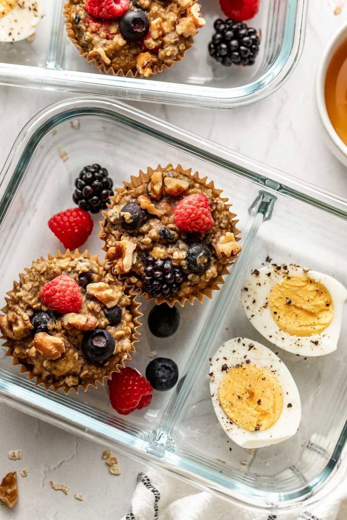 Mixed Berry Oatmeal Muffins