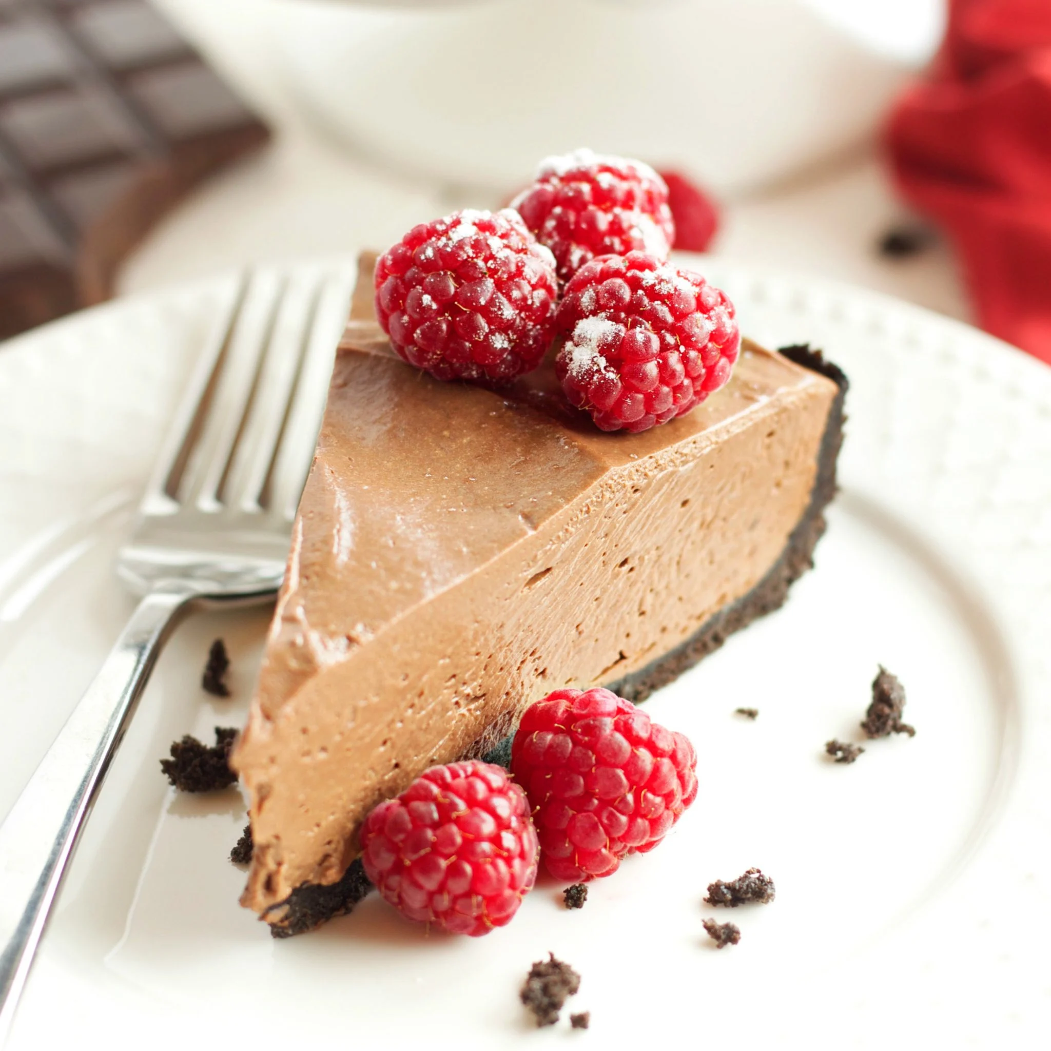 No-Bake Chocolate Mousse Cheesecake