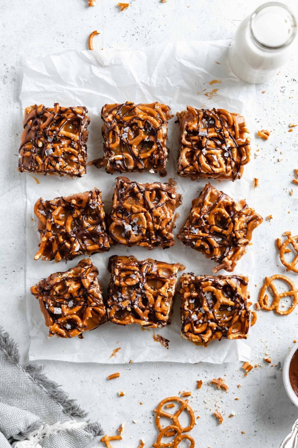 No-Bake Peanut Butter Pretzel Bars