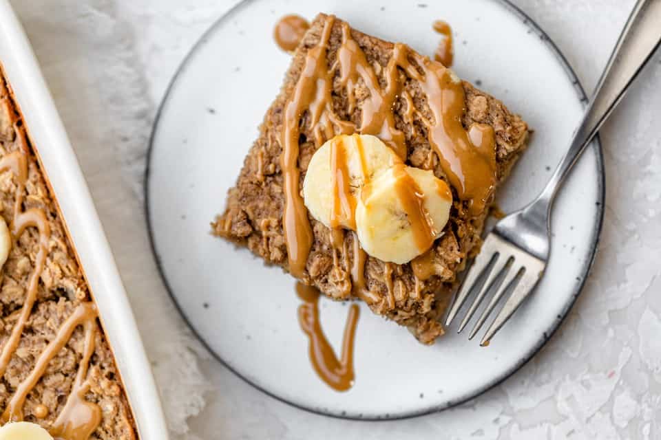Peanut Butter Banana Baked Oatmeal
