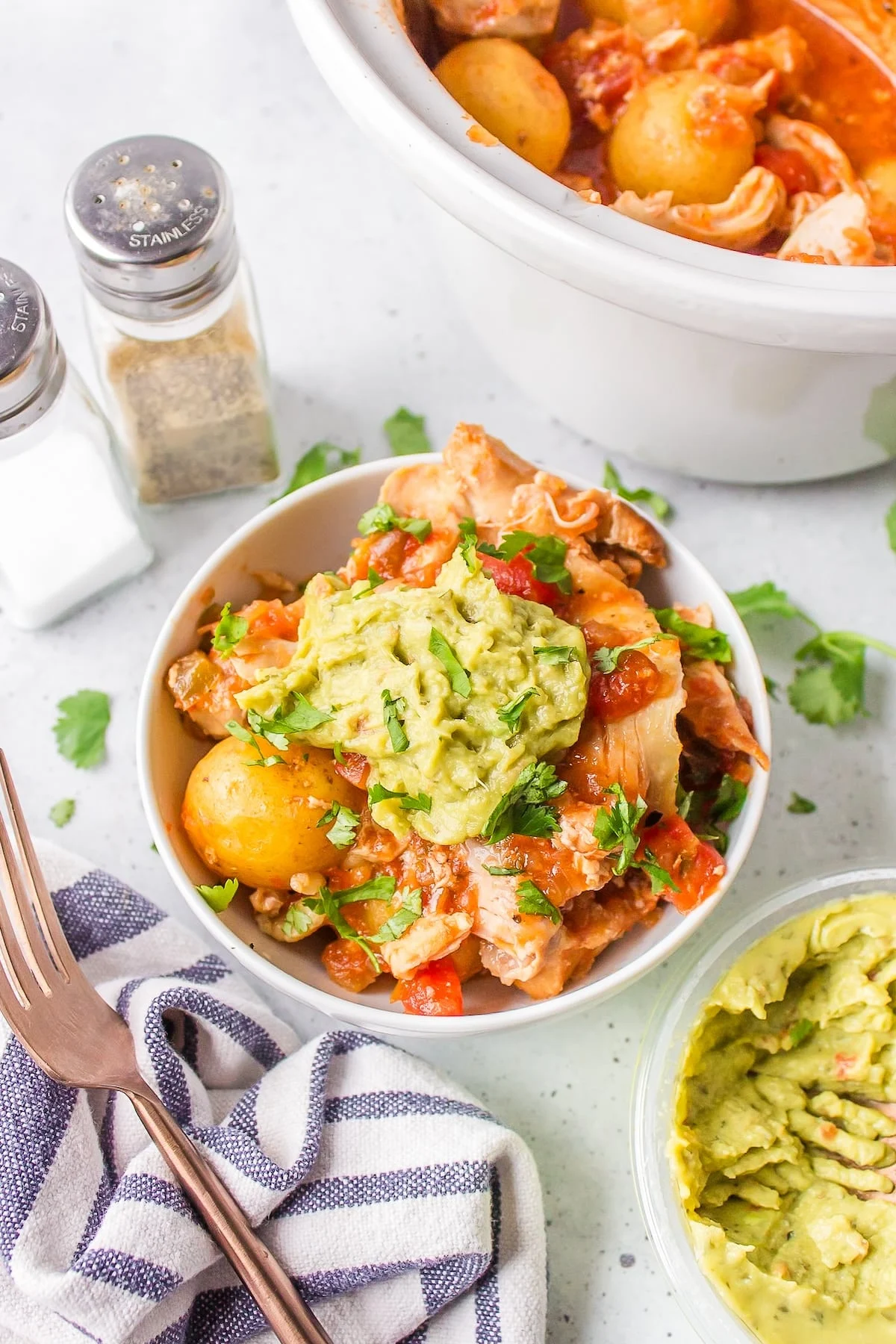 Slow Cooker Chicken & Potatoes (3-Ingredients!)