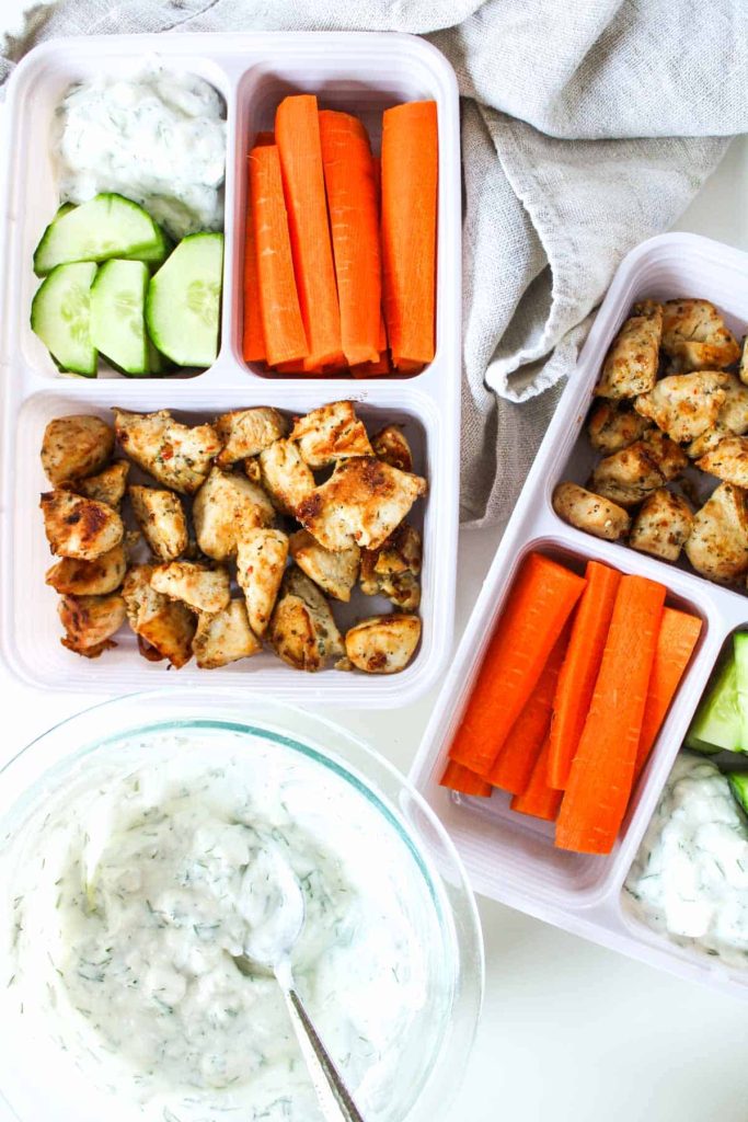 Starbucks-Style Chicken & Veggie Protein Box