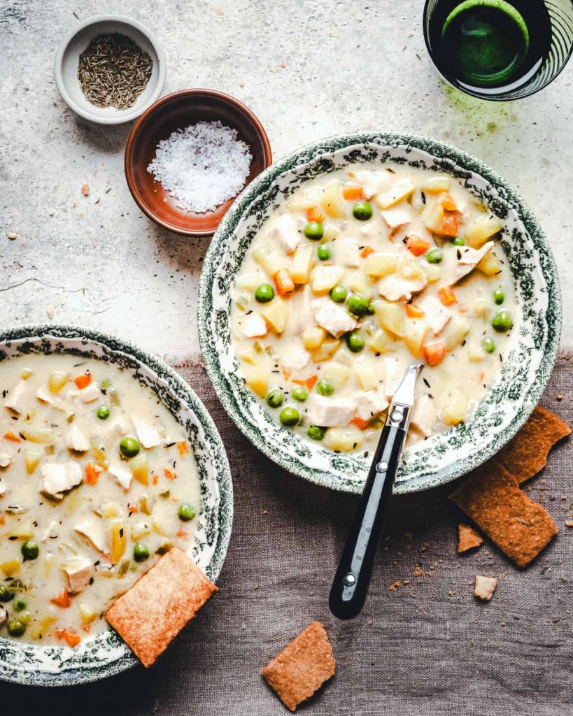 Turkey Pot Pie Soup