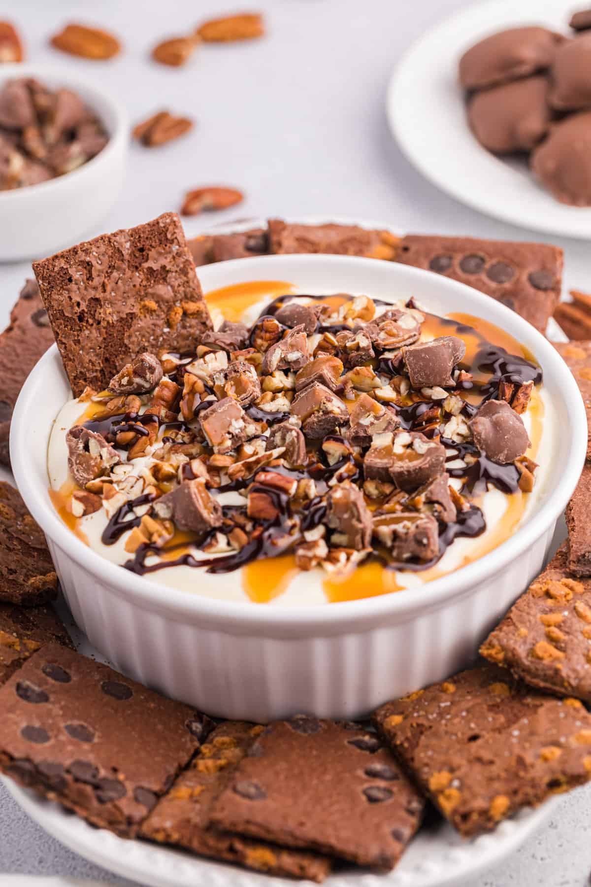 Turtle Cheesecake Dip