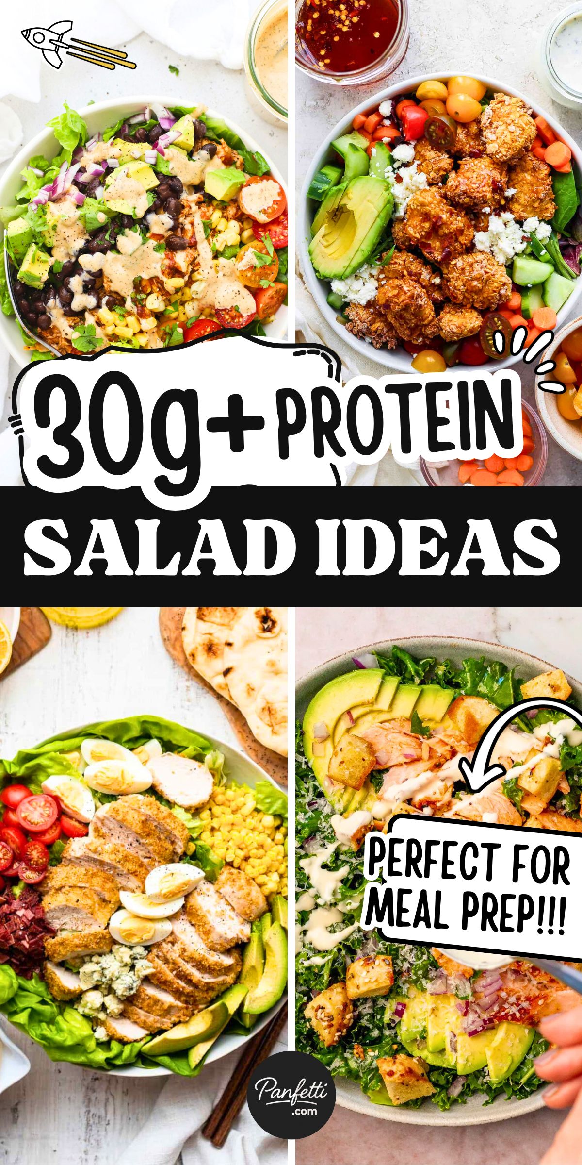 13 Best High Protein Salads with 30+ Grams of Protein