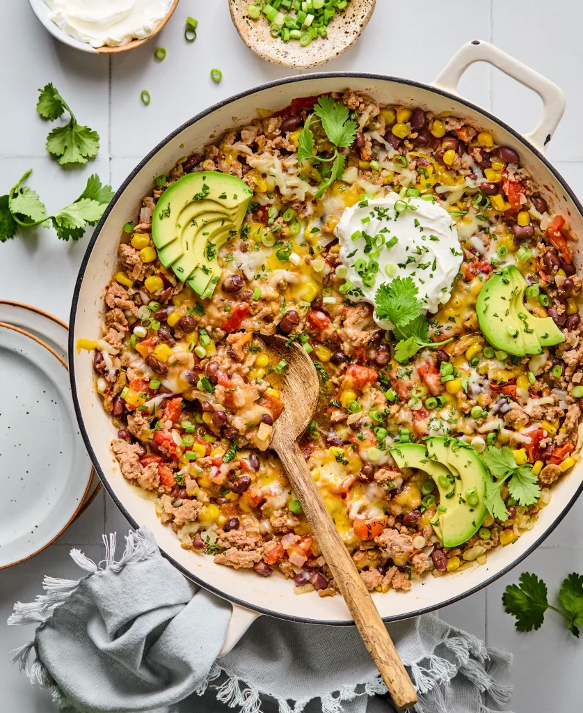 20-Minute Ground Turkey Taco Skillet