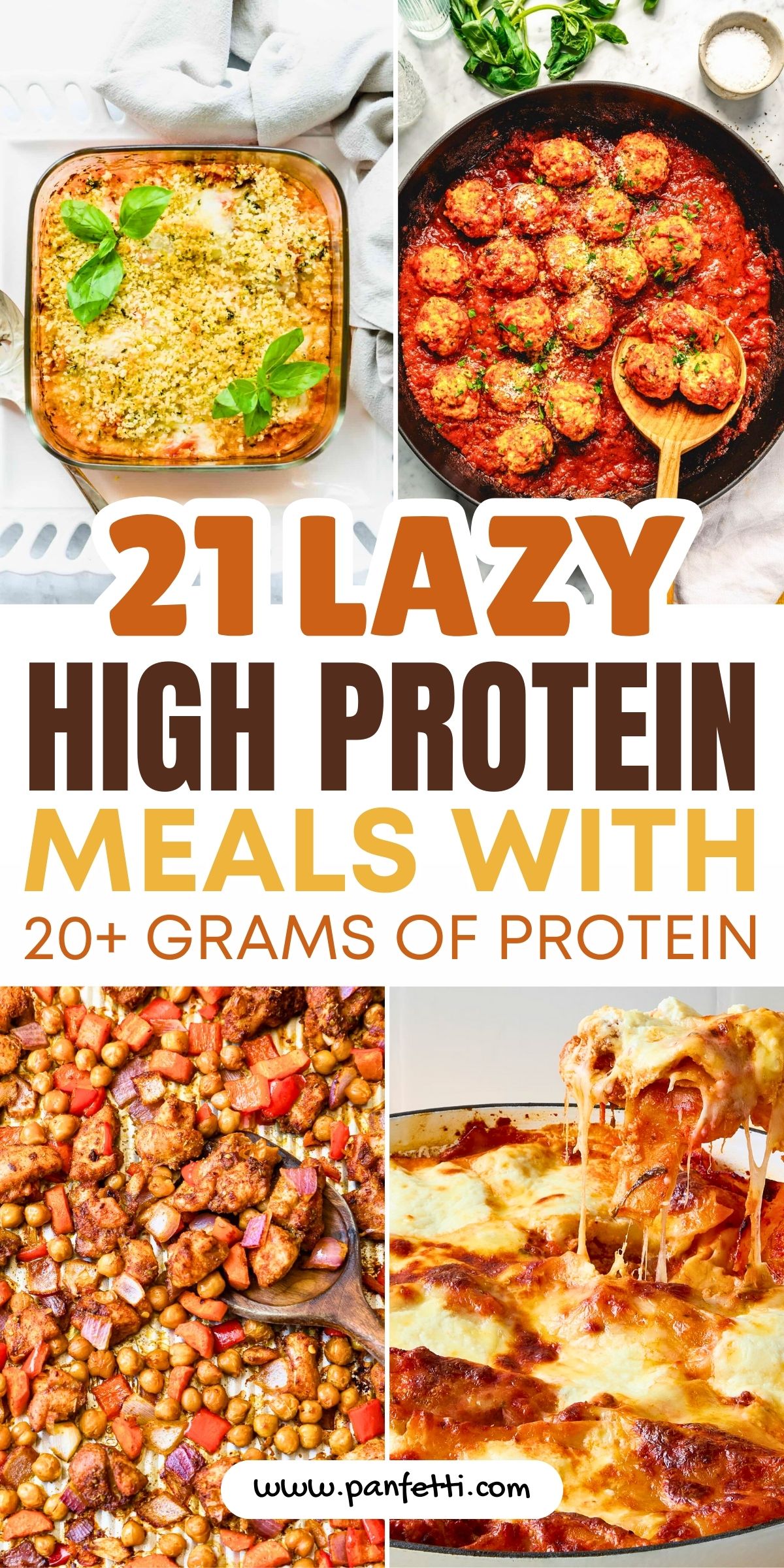 21 Lazy High Protein Meals with 20+ Grams Protein