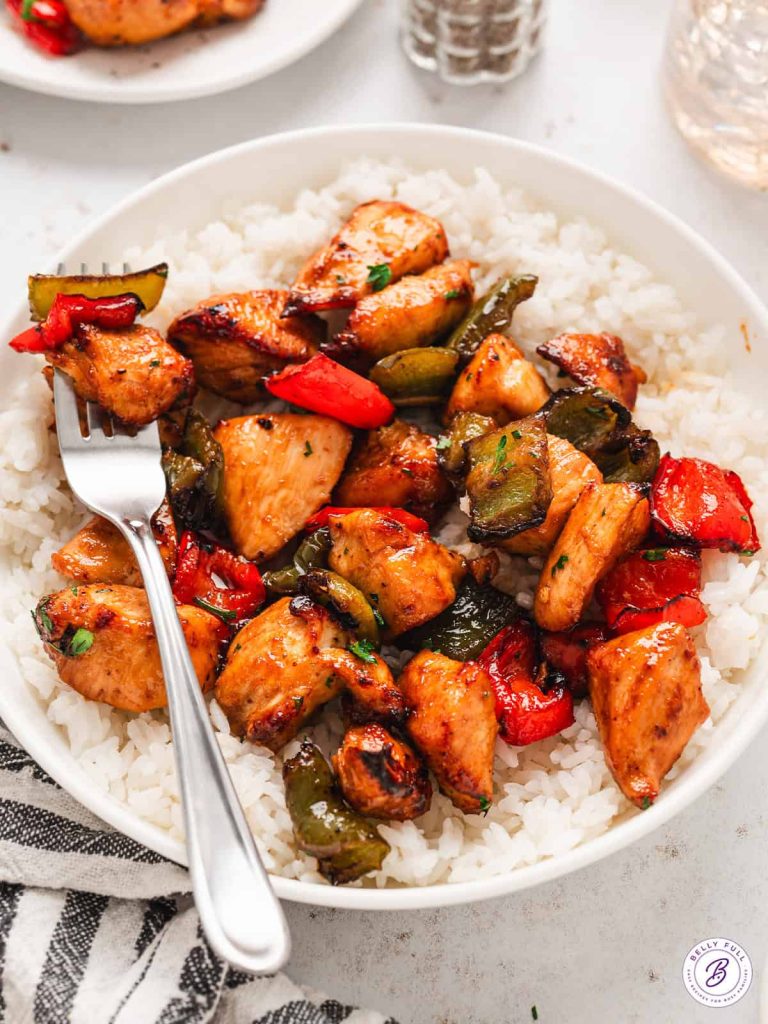 Air Fryer Chicken and Peppers