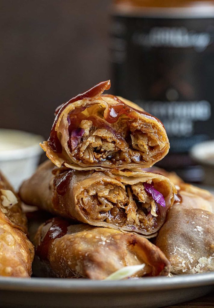 Air Fryer Pulled Pork Egg Rolls