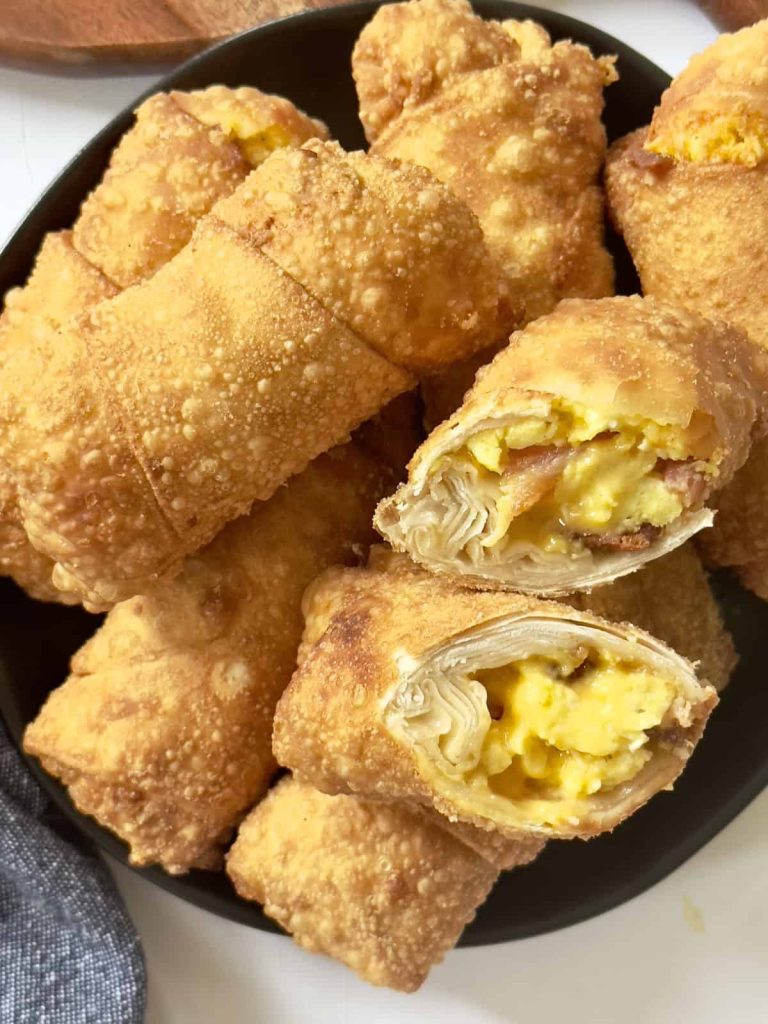 Bacon Egg and Cheese Egg Rolls