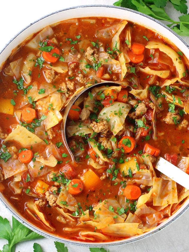 Cabbage Roll Soup (Low Carb & Gluten Free)