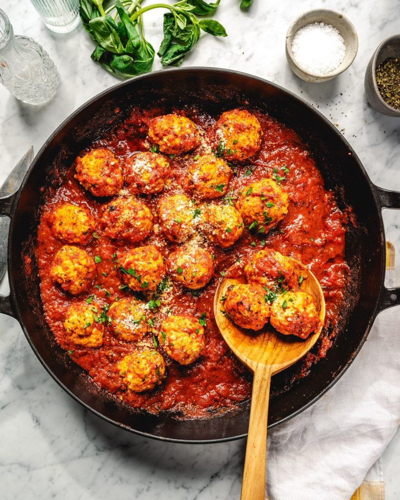 Chicken Meatballs (Baked!)
