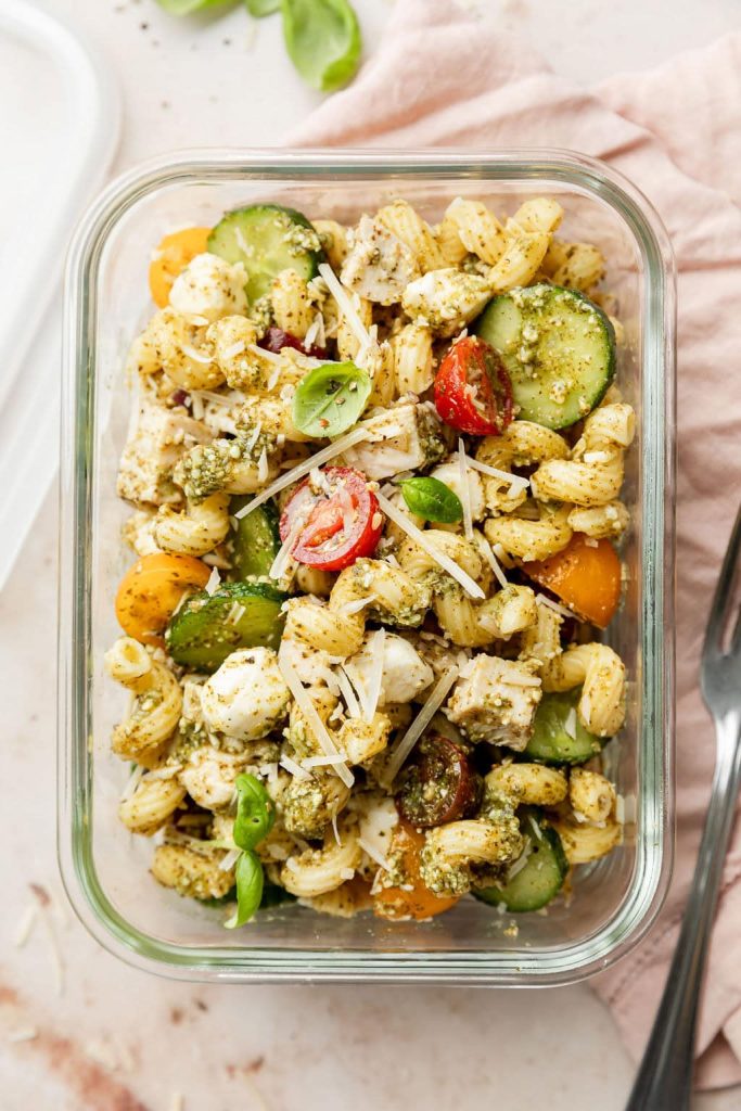 Chicken Pesto Pasta Salad