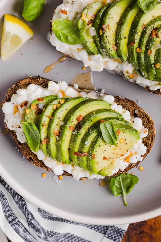 Cottage Cheese Avocado Toast