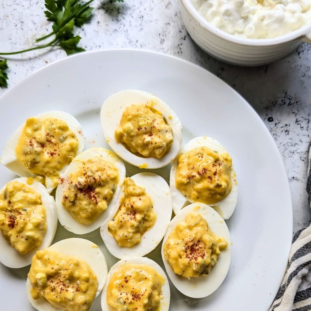 Cottage Cheese Deviled Eggs