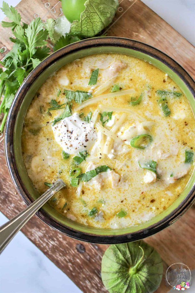 Creamy Green Enchiladas Chicken Soup