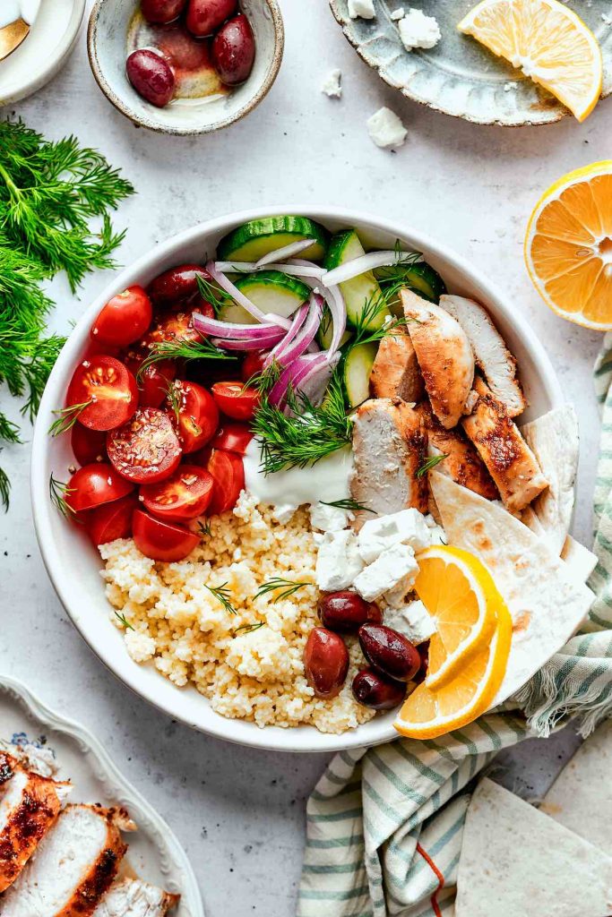 Greek Chicken Bowls