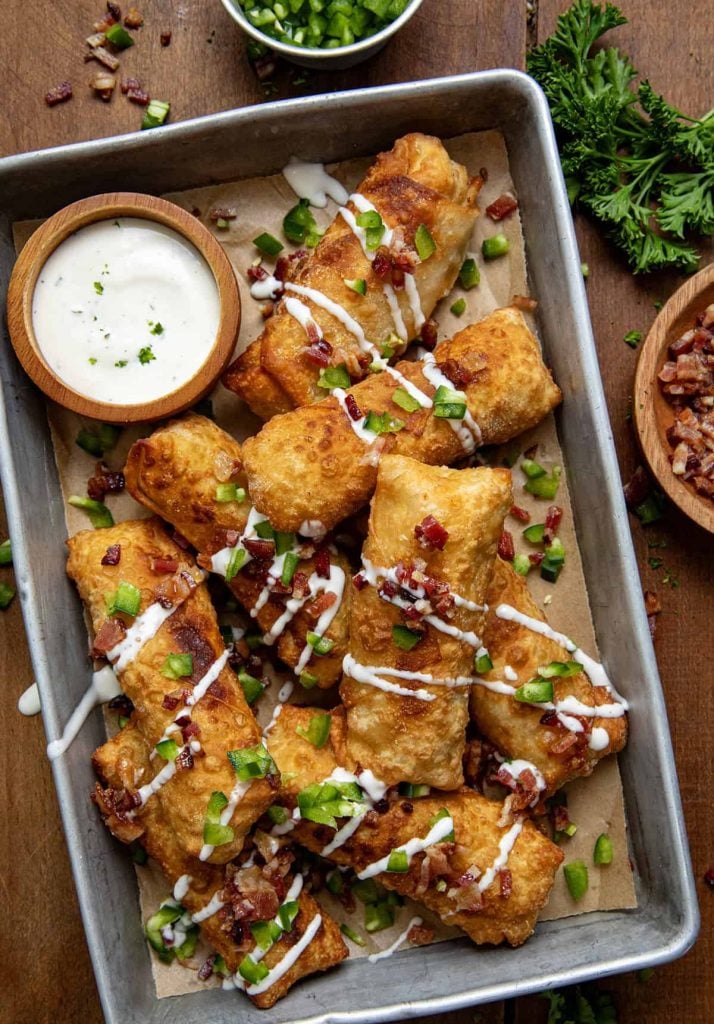 Jalapeno Popper Egg Rolls