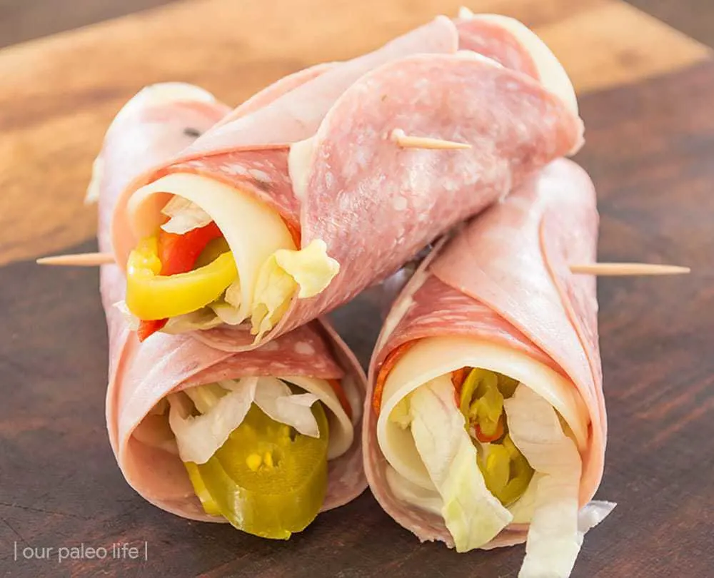 Keto Italian Sub Roll-Ups