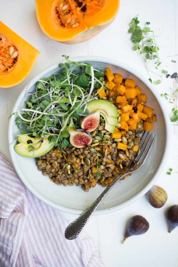 Lentil Salad with Butternut Squash