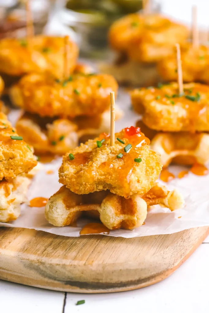 Mini Chicken & Waffles Bites