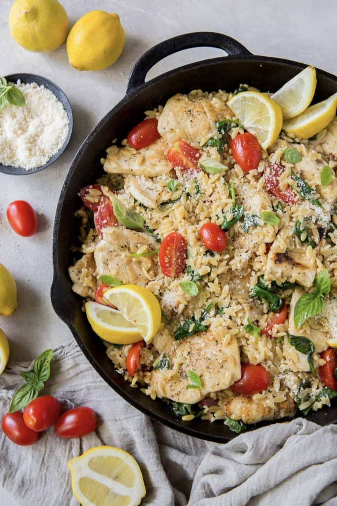 One-Pot Lemon Chicken and Orzo