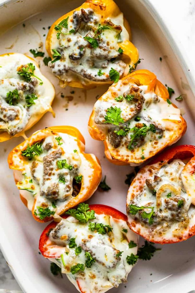 Philly Cheesesteak Stuffed Peppers