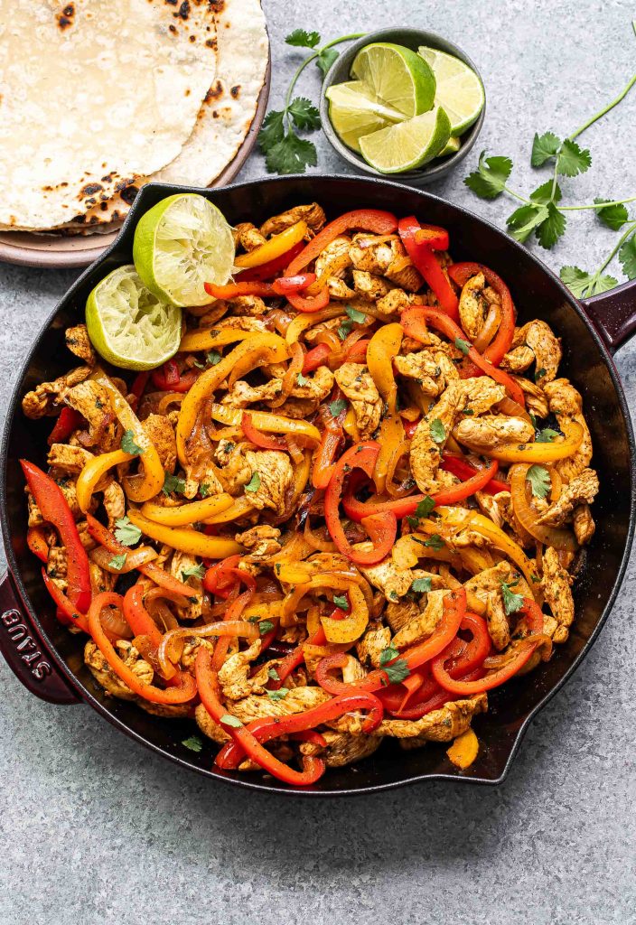 Skillet Chicken Fajitas