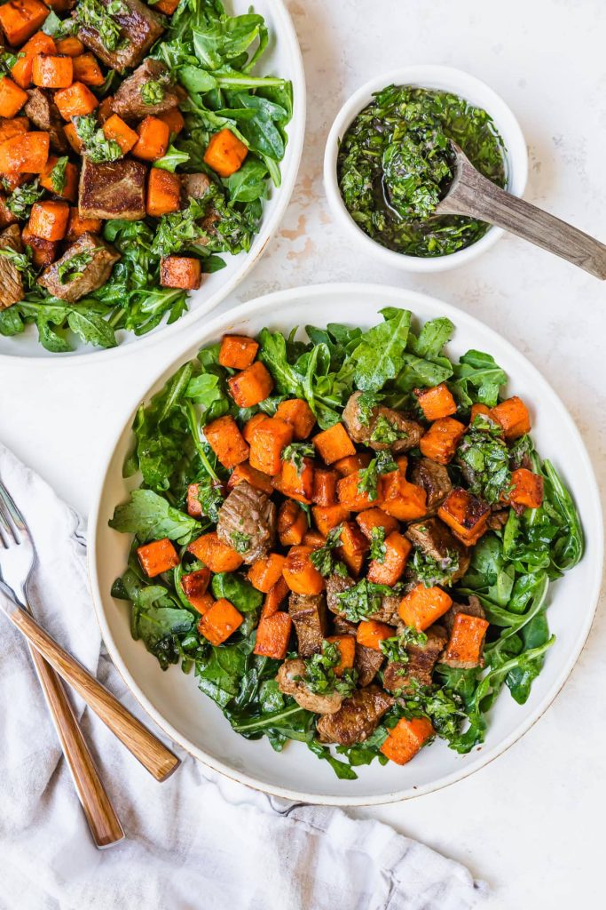 Steak Salad with Sweet Potatoes