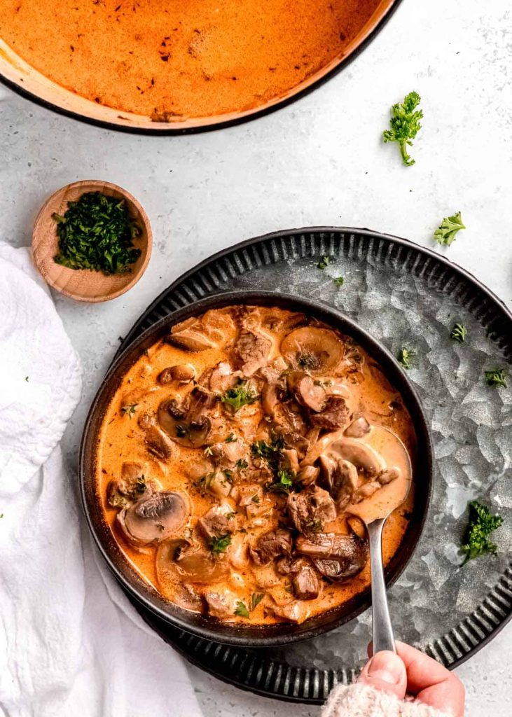 Steak and Mushroom Soup