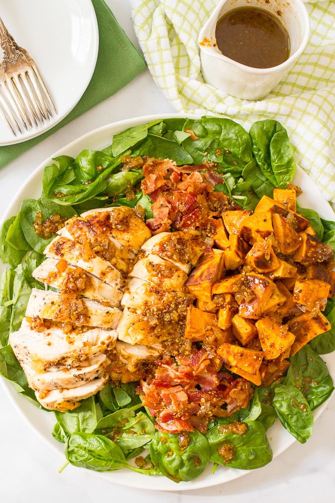 Warm Chicken and Sweet Potato Salad