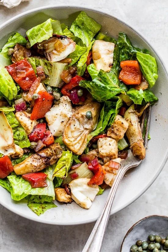 Warm Salad with Artichoke Hearts