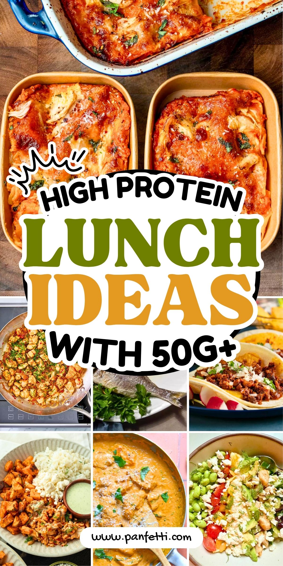 15 Easy High Protein Lunches With 50g+ Protein
