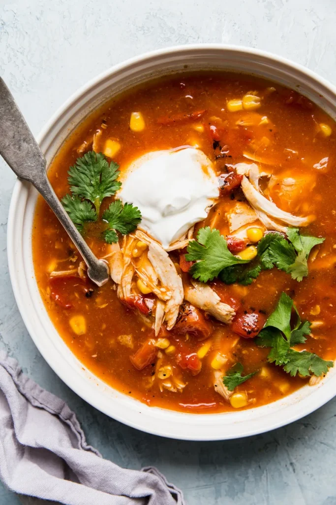5-Ingredient Chicken Tortilla Soup