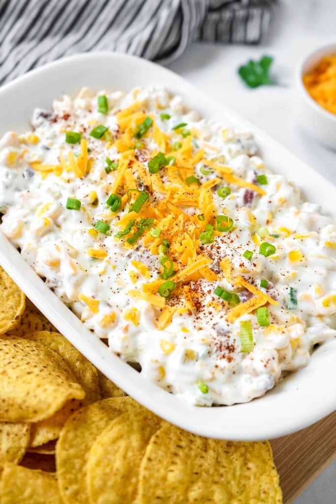 Cheesy Bacon & Corn “Crack” Dip