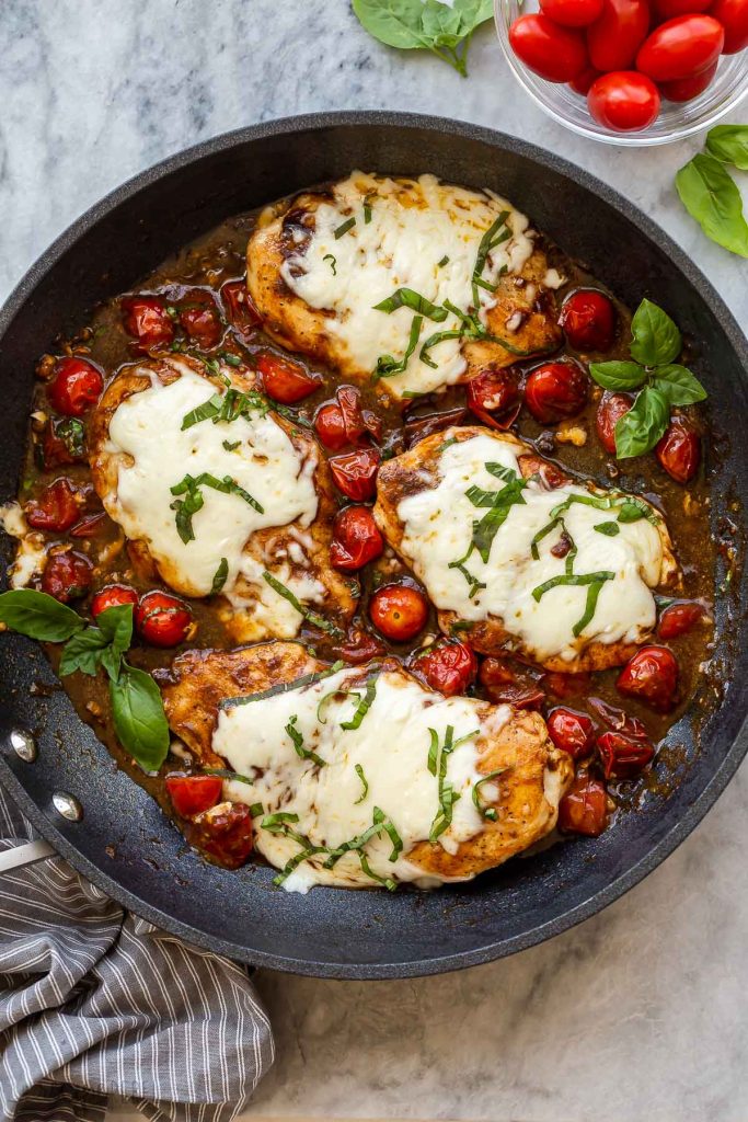 Chicken Caprese Skillet