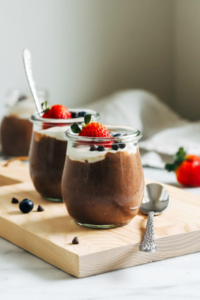 Chocolate Chia Seed Protein Pudding