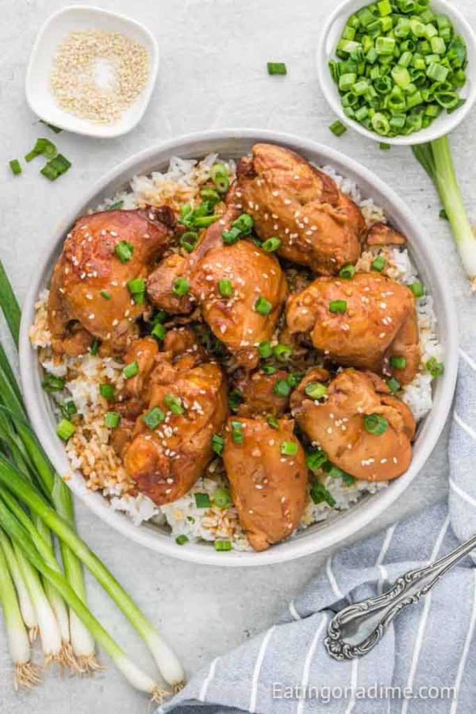 Crock Pot Honey Garlic Chicken Thighs