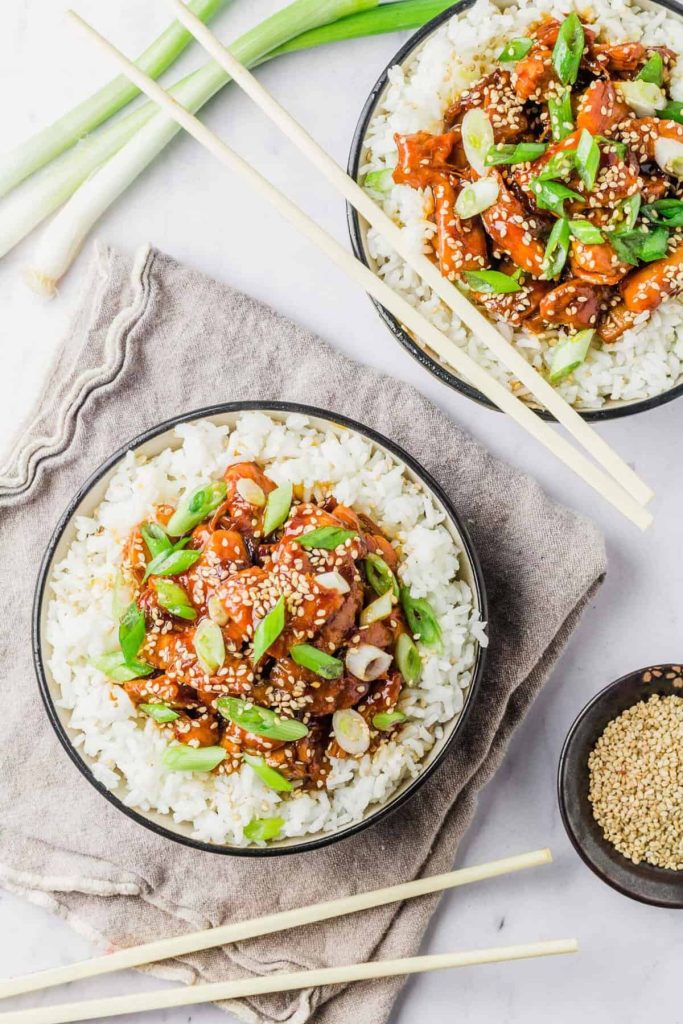 Crockpot Honey Sesame Chicken